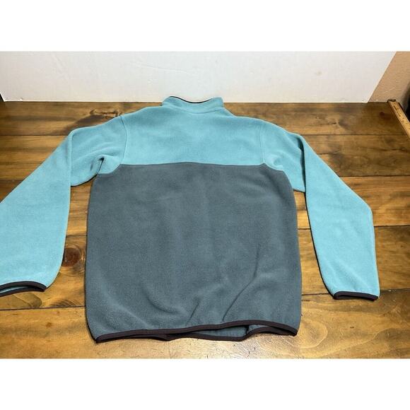 Patagonia Synchilla Snap On Two Tone Green Jacket Size Large - Picture 10 of 10